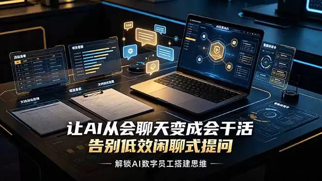 (第19130期)让AI从聊天变成工作,告别低效聊天提问,解锁AI数字化员工思维-尊多创业网